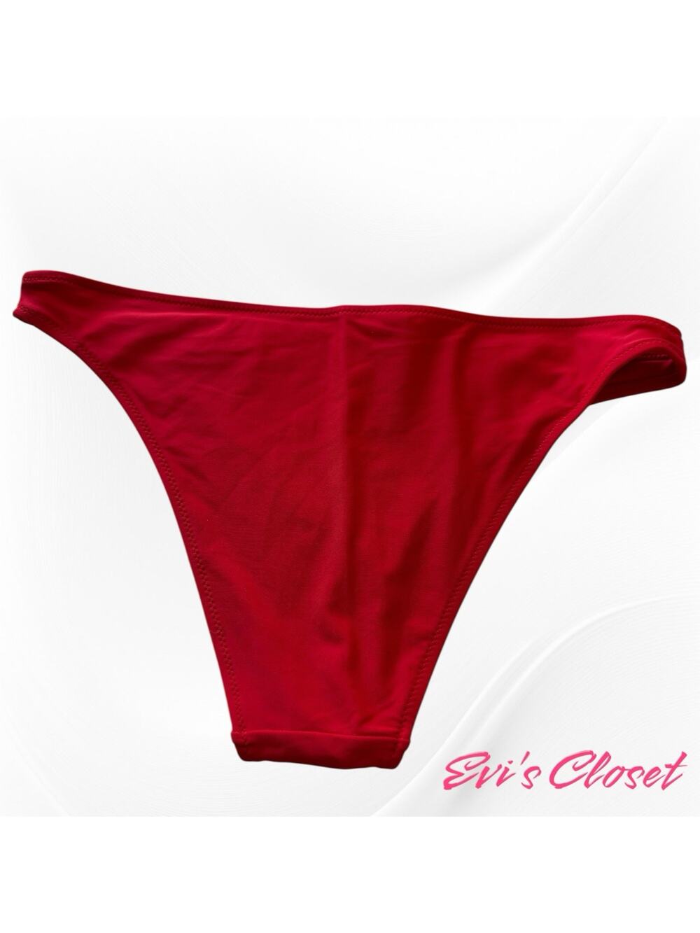 Aerie Women's Swimwear Cheeky Bikini Bottom Red M